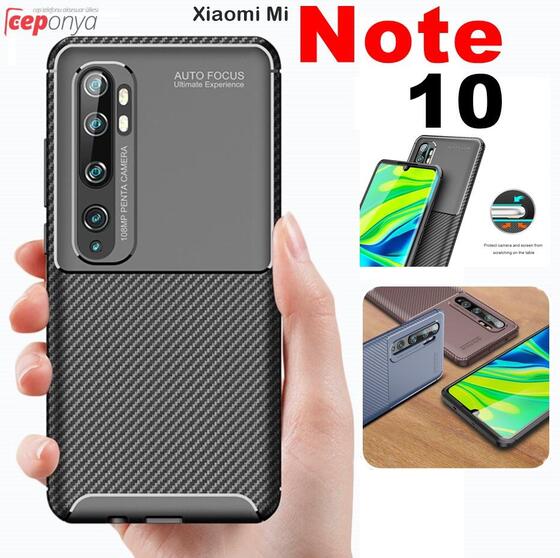 Xiaomi Mi Note 10 Elde Kaymayan Kamera Korumalı Kalite Kılıf