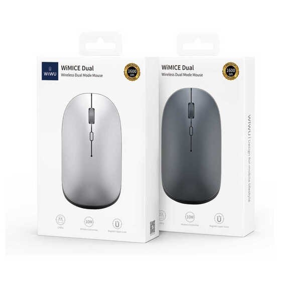 Wiwu WM104 Wimice Lite Dual Magic Mouse - Bluetooth & Wireless - Kablosuz Tak & Çalıştır