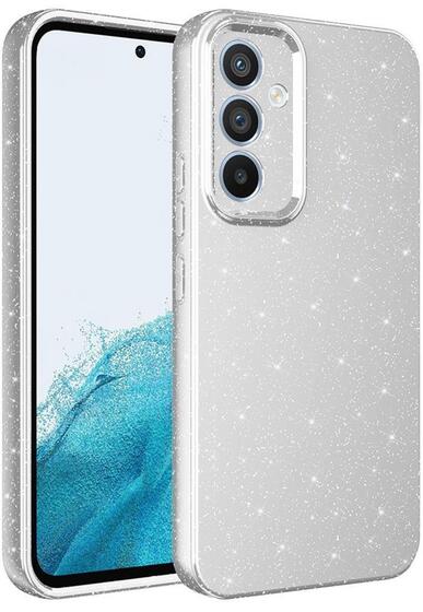 Galaxy A14 Kılıf Kamera Korumalı Simli Parıltılı Lüks Silikon