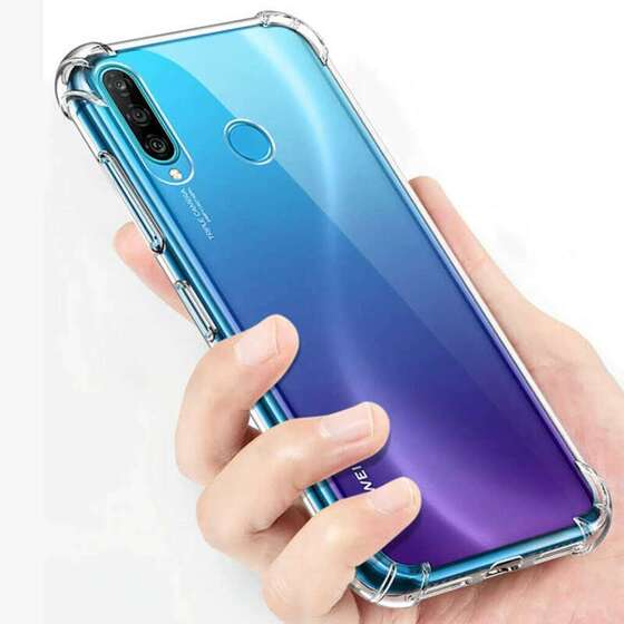 Huawei P40 Lite E Köşeleri Airbagli Antişok Ultra Koruma Kılıf