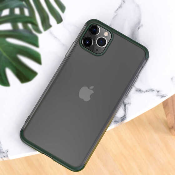 iPhone 11 Pro Max Kamera Korumalı Şeffaf 360 Tam Koruma Kılıf