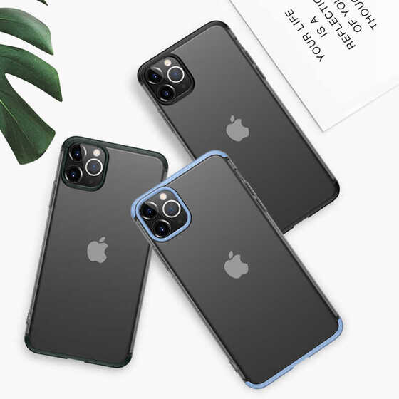 iPhone 11 Pro Max Kamera Korumalı Şeffaf 360 Tam Koruma Kılıf