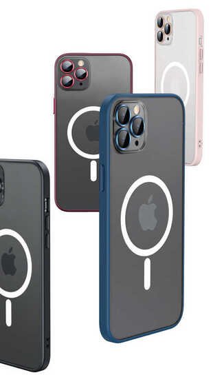 Apple iPhone 11 Kılıf Mokka Wireless Kamera Lens Korumalı Mat Kapak