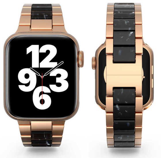 Apple Watch 38mm Wiwu Resin Steel Belt Metal Saat Kordon Kayış Bileklik