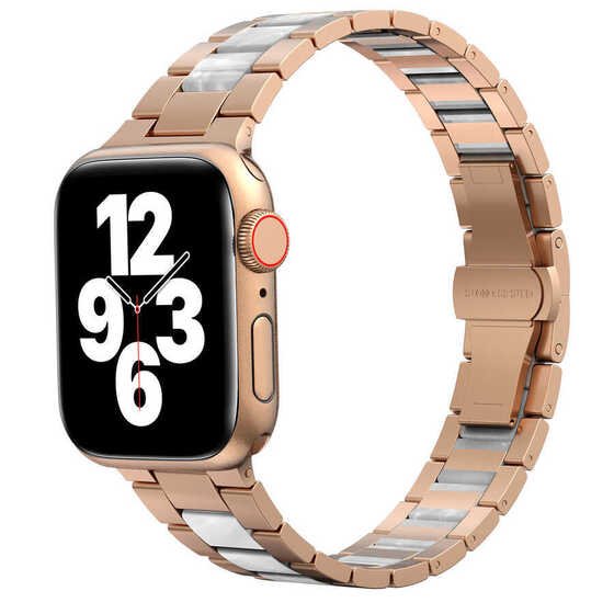 Apple Watch 38mm Wiwu Resin Steel Belt Metal Saat Kordon Kayış Bileklik