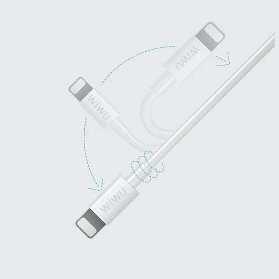 Wiwu G90 Lightning PD Kablo 3A 20W Hızlı Şarj Kablosu 100 cm Data Kablo