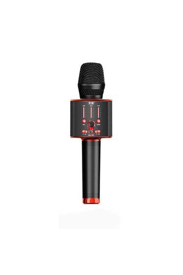 Mc1 Karaoke Mikrofon Ve Bluetooth Hoparlör - Ses Kaydı - Tiz / Bass / Ses / Yankı Ayarları