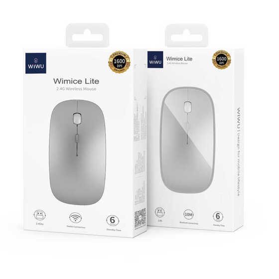 Wiwu Wimice Lite WM102 Wireless Kablosuz Mouse - 2.4 Ghz - Şarjlı 450 mAh - Tak & Çalıştır