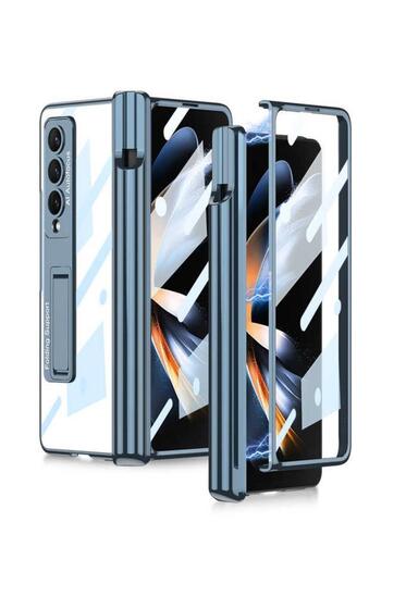 Galaxy Z Fold 4 Kıpta Standlı Kalem Bölmeli Kapak