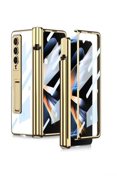 Galaxy Z Fold 4 Kıpta Standlı Kalem Bölmeli Kapak