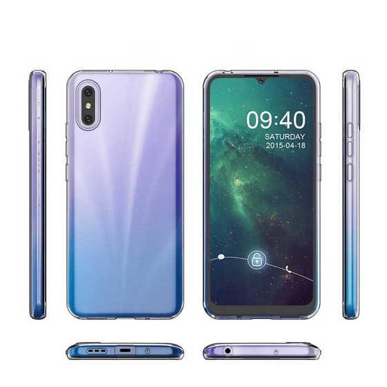 Xiaomi Redmi 9A Kılıf Ultra İnce Esnek Sararmaz Şeffaf Süper Silikon Kılıf