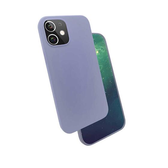 iPhone 12 / 12 Pro Kılıf Kadife İç Yüzey Wireless Destekli Silk Silikon