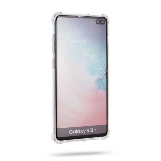 Galaxy S10 Plus Kılıf Şeffaf Köşe Korumalı Roar Armor Gel Kapak