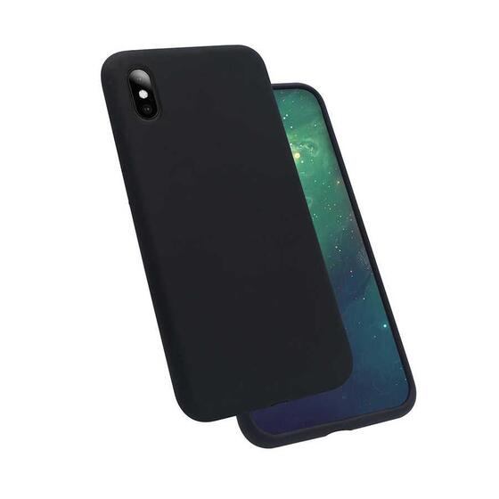 iPhone XS Max Kılıf Kadife İç Yüzey Wireless Destekli Silk Silikon