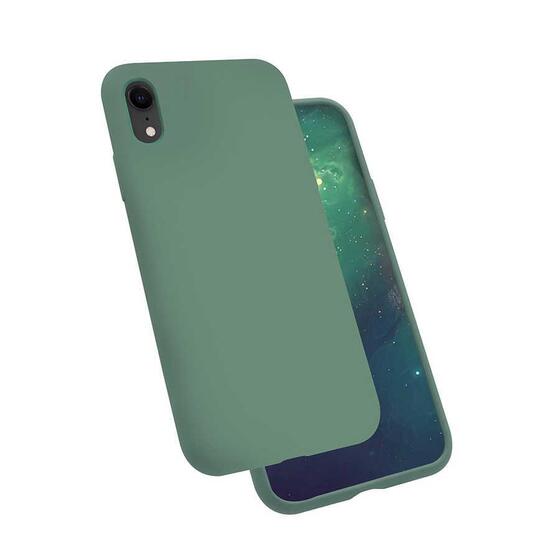 iPhone XR Kılıf Kadife İç Yüzey Wireless Destekli Silk Silikon