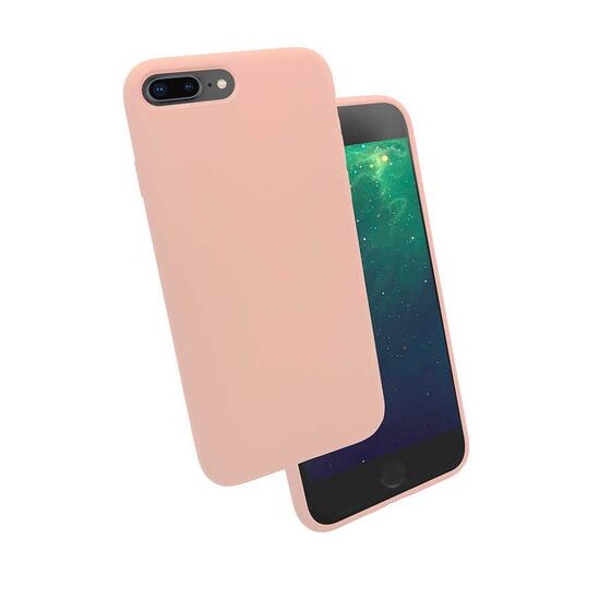 iPhone 7 Plus / 8 Plus Kılıf Kadife İç Yüzey Wireless Destekli Silk Silikon