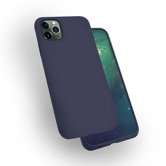 iPhone 11 Pro Max Kılıf Kadife İç Yüzey Wireless Destekli Silk Silikon