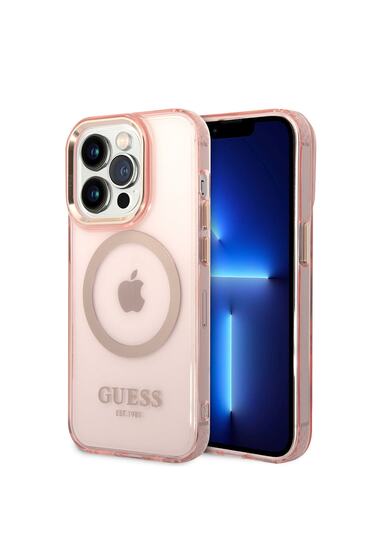 iPhone 14 Pro Max Uyumlu Kılıf GUESS Magsafe Şarj Özellikli Airbagli Dizayn Kapak