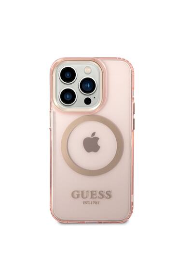 iPhone 14 Pro Max Uyumlu Kılıf GUESS Magsafe Şarj Özellikli Airbagli Dizayn Kapak