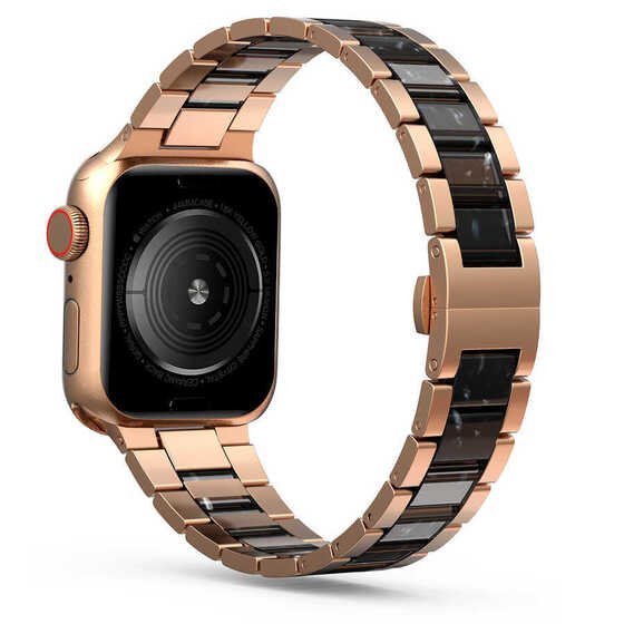 Apple Watch 40mm Wiwu Resin Steel Belt Metal Saat Kordon Kayış Bileklik