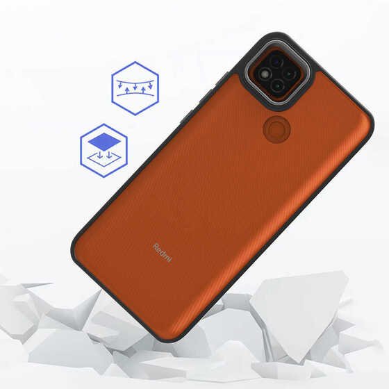 Xiaomi Redmi 9C Kılıf Kamera Korumalı Mat Renkli Silikon