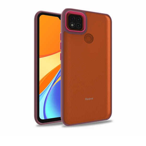 Xiaomi Redmi 9C Kılıf Kamera Korumalı Mat Renkli Silikon