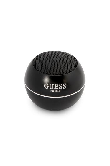 Mini Bluetooth Speaker GUESS Alüminyum Alaşım Gövde Tasarımlı Hoparlör Portable Siyah