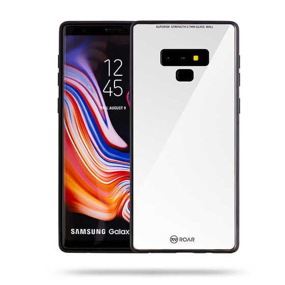 Galaxy Note 9 Kılıf Parlak Sert Roar Mira Glass Kapak