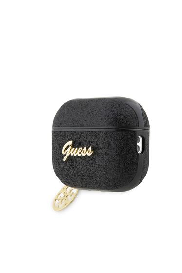 Airpods Pro 2 Uyumlu Kılıf GUESS Glitter 4G Charm Exclusive Tasarım