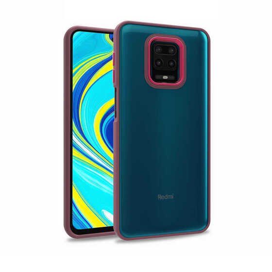 Xiaomi Redmi Note 9S Kılıf Kamera Korumalı Mat Renkli Silikon