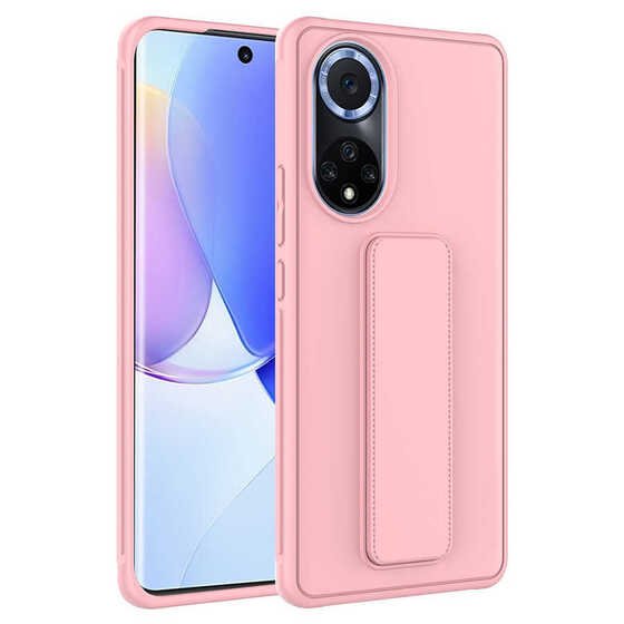 Huawei Nova 9 Kılıf Standlı Mat Yüzey Kamera Çıkıntılı İnce Tasarım Kapak