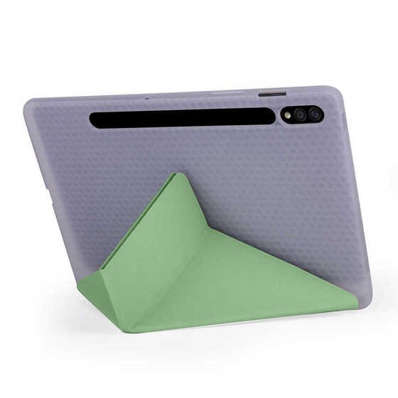 Galaxy Tab S7 Plus T970 Kılıf Kalem Bölmeli Standlı Smart Cover