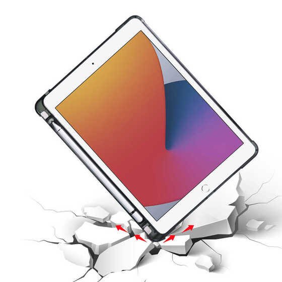 Apple iPad 9.7 2017 Kılıf Kalem Bölmeli Standlı Smart Cover