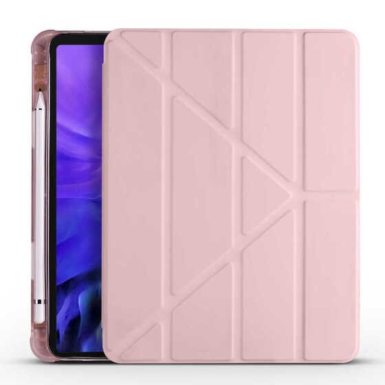 iPad Air 10.9 2020 Kılıf Kalem Bölmeli Standlı Smart Cover