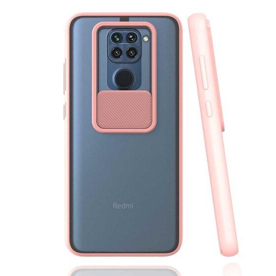 Xiaomi Redmi Note 9 Kılıf Mat Yüzey Lensi Kapak