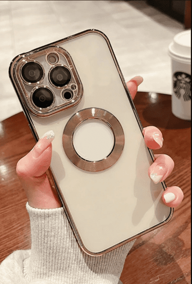 iPhone 15 Pro Kılıf Köşeleri Renkli Şeffaf Kamera Korumalı Silikon Luxury Kapak