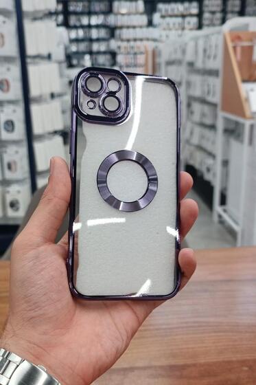 iPhone 15 Plus Kılıf Köşeleri Renkli Şeffaf Kamera Korumalı Silikon Luxury Kapak