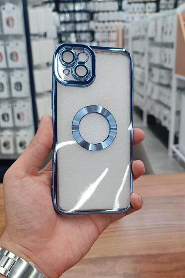 iPhone 15 Plus Kılıf Köşeleri Renkli Şeffaf Kamera Korumalı Silikon Luxury Kapak