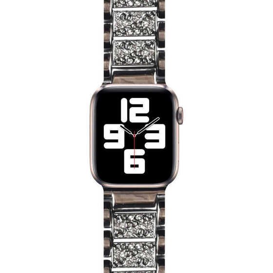 Apple Watch 42mm Wiwu Three Beads Set Auger Metal Saat Kordon Kayış Bileklik