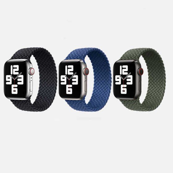 Apple Watch 38mm KRD-32 Sağlam Hasır Örgü Small Kordon