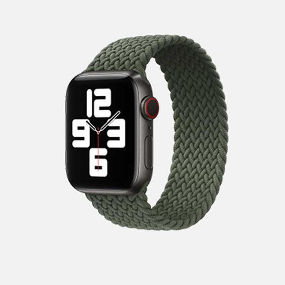 Apple Watch 38mm KRD-32 Sağlam Hasır Örgü  Medium Kordon