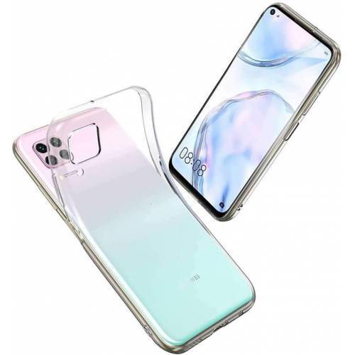 Huawei P40 Lite Ultra İnce Esnek Sararmaz Şeffaf Silikon Kılıf