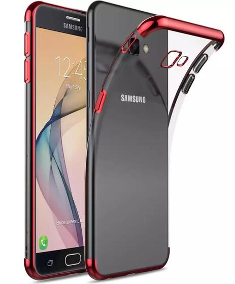 Galaxy J7 Prime/J7 Prime 2 İnce Köşeleri Renkli Şeffaf Kaliteli Kılıf