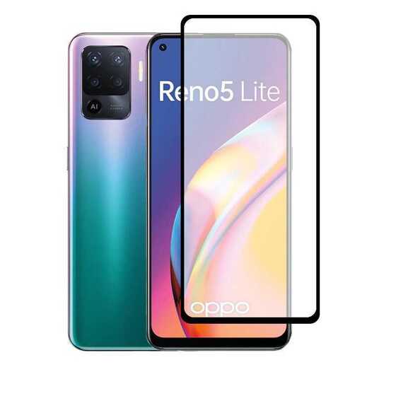 Oppo Reno 5 Lite Kenarları Kırılmaya Dayanıklı Cam Ekran Koruyucu