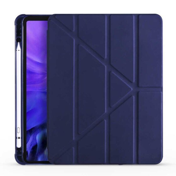 Apple iPad 9.7 2018 Kılıf Kalem Bölmeli Standlı Tam Uyumlu