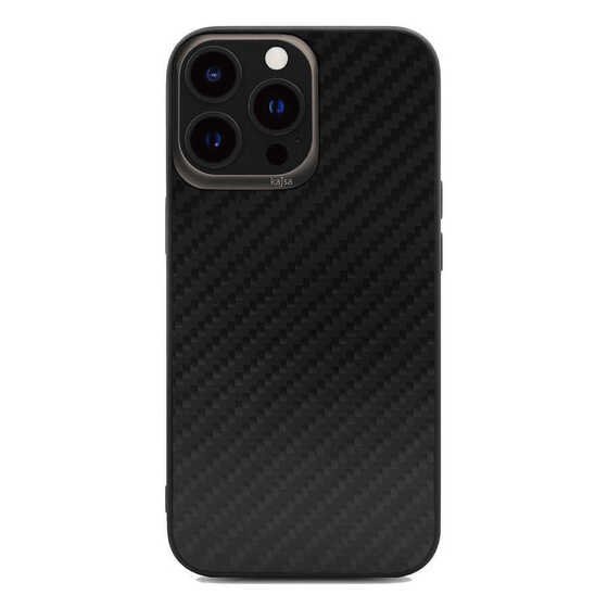 Apple iPhone 13 Pro Kılıf Kajsa Carbon Fiber Collection Arka Kapak