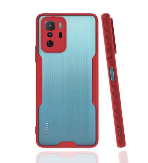 Xiaomi Poco X3 GT Kılıf Kamera Korumalı Arkası Şeffaf Silikon