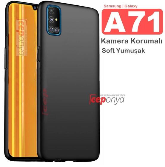 Galaxy A71 Kamera Korumalı Mat Soft Esnek Kalite Silikon Kılıf