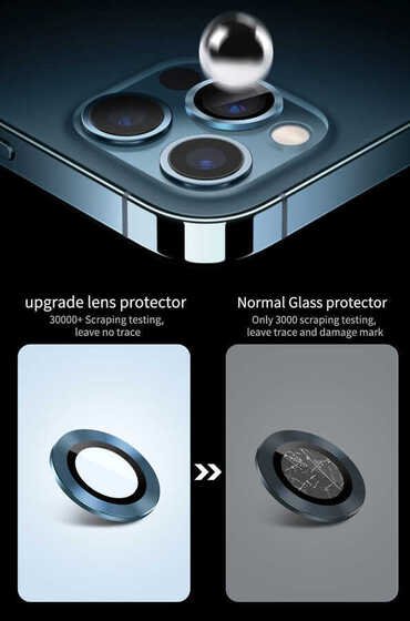 Apple iPhone 12 Pro Wiwu Lens Guard Wiwu Kamera Lens Koruyucu