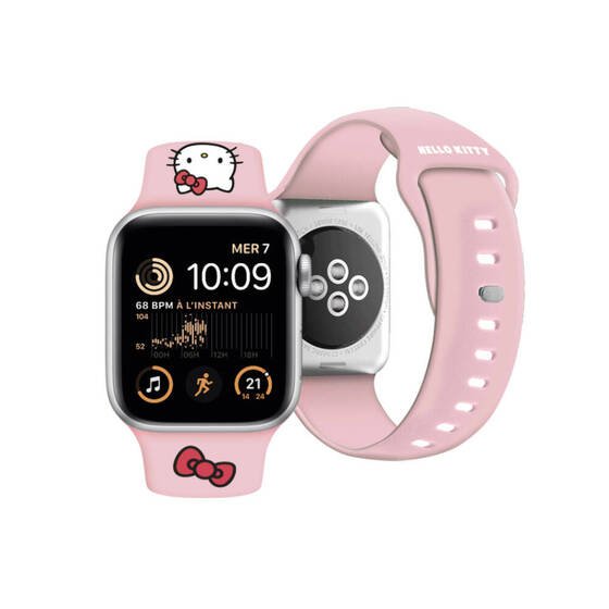 Watch 40mm Uyumlu Kordon Hello Kitty Orjinal Lisanslı Logolu Fiyonk & Kitty Head Yumuşak Strap Kayış